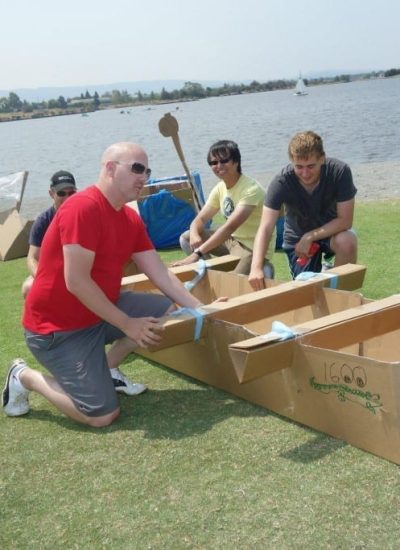 Google Team Building Event Boat Build